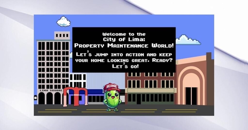 Lima mascot “Beanie” goes retro to promote property maintenance | Allen County