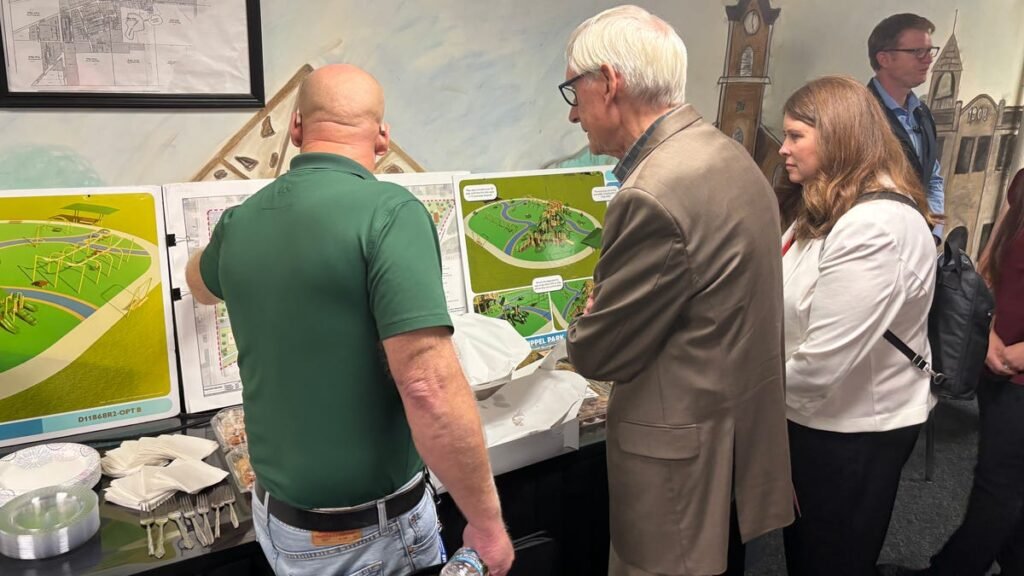Tony Evers visits Gillett to support Community Development Block Grant