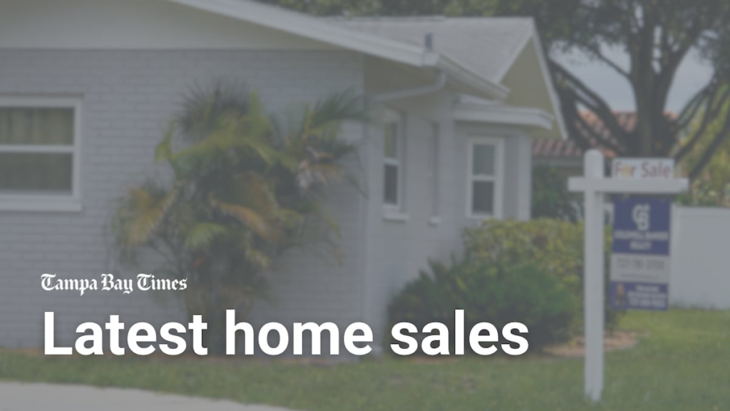 See all homes sold in Tampa Bay, Aug. 30 to Sept. 5
