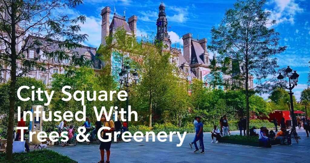 The Square of Hôtel de Ville Paris, Now Pulsates With Greenery and the Shade of Towering Trees, in an Urban Forest. - Thursd Article